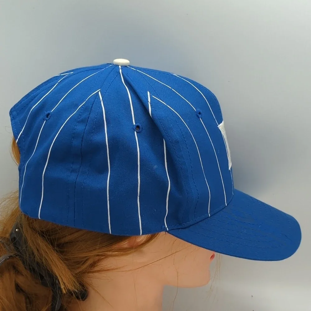 Vintage Duke Blue Devils Top of the World Pinstripe Hat Blue White Snapback